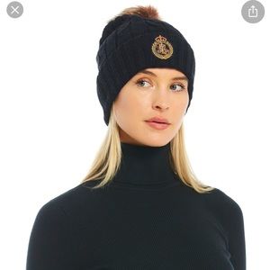 Lauren Ralph Lauren recylced cable patch beanie
